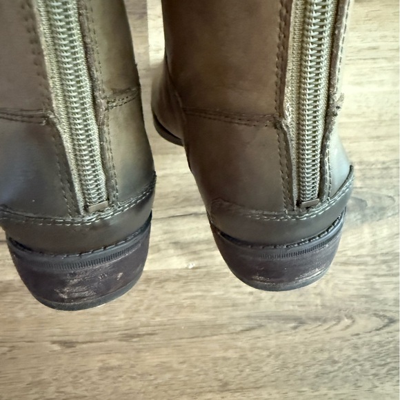 NIB SAM EDELMAN Penny 2 Leather Wide Calf Riding Boot Olive Green 6 - Picture 9 of 10